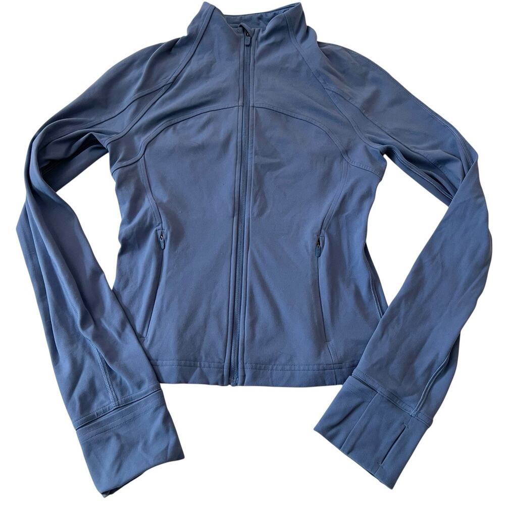 Lululemon Nulu Cropped Define Jacket Water Drop Size 4 Nulu Full Zip EUC